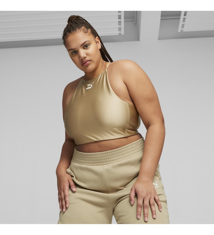 Puma Top curto T7 dourado