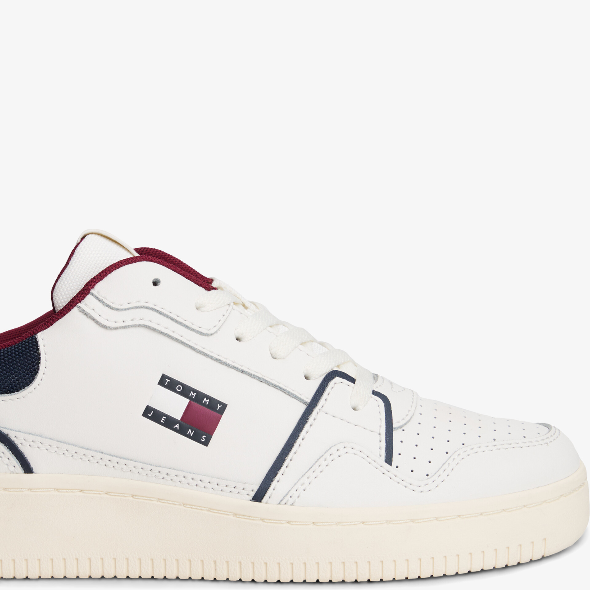 TOMMY JEANS Herren Sneaker Low weiß