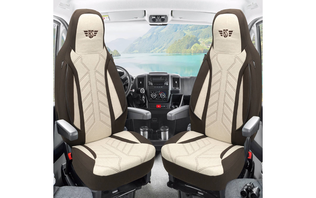 Bremer-Sitzbezüge Wohnmobil Schonbezüge 2 Stück für Ducato / Jumper / Boxer