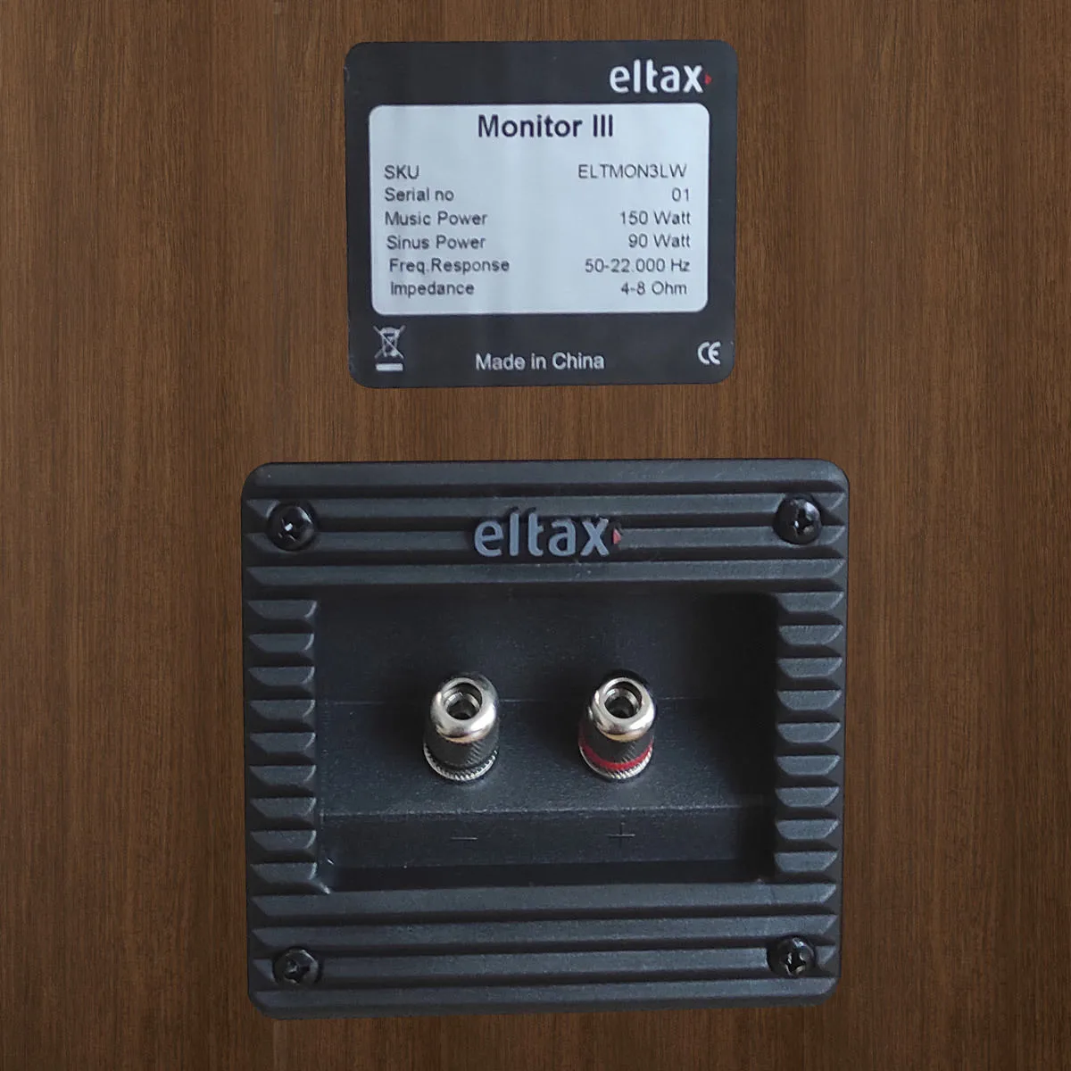 Eltax Monitor III Noyer (la paire) Enceintes bibliothèque