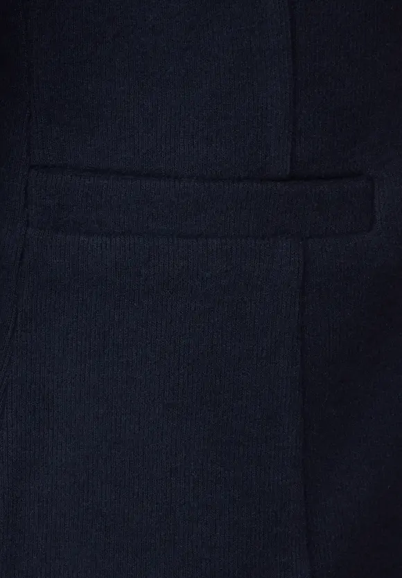 Basic Blazer mit Raffungen - blue night
