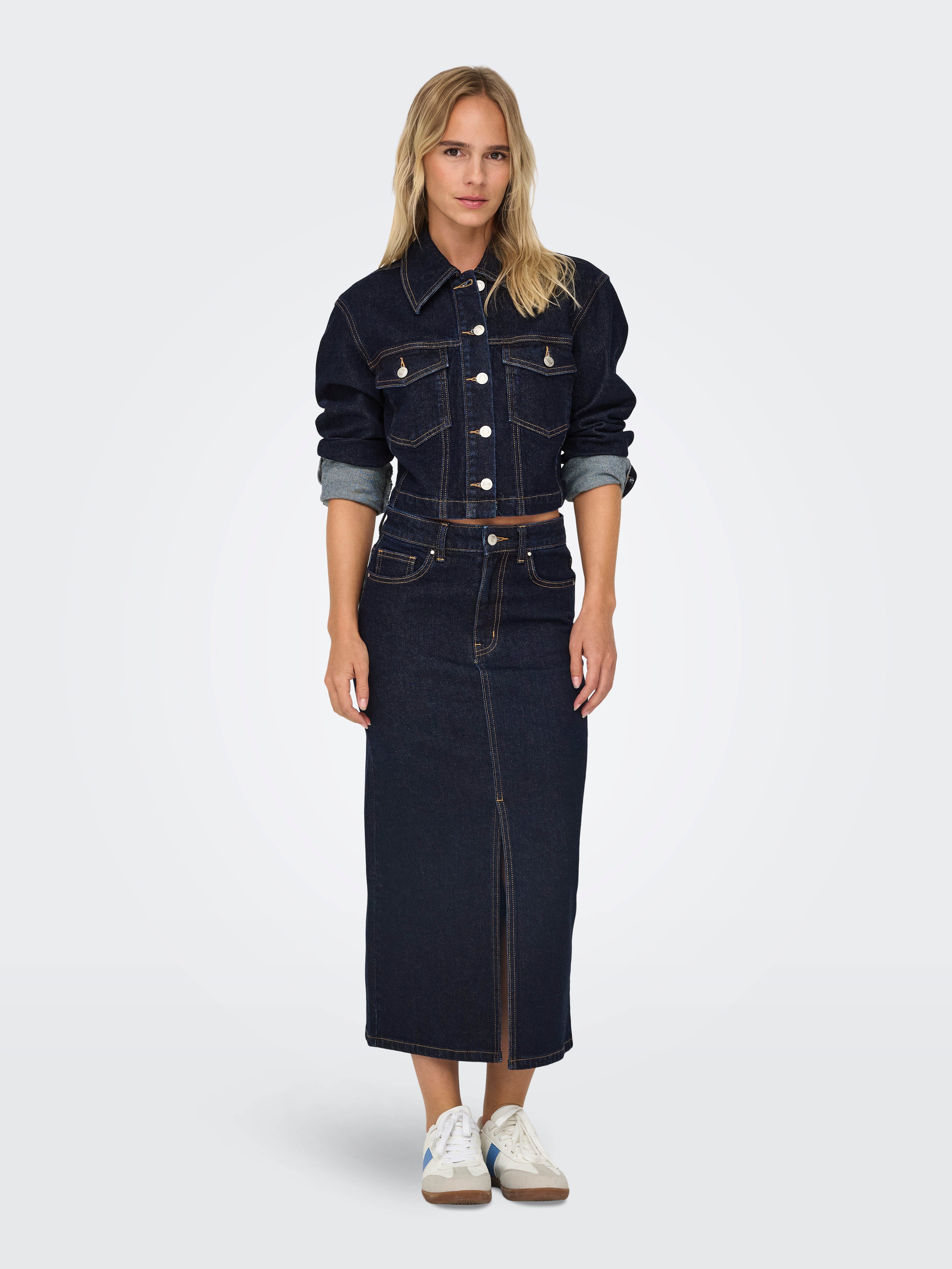 ONLHEATHER Jacke Dark Blue Denim