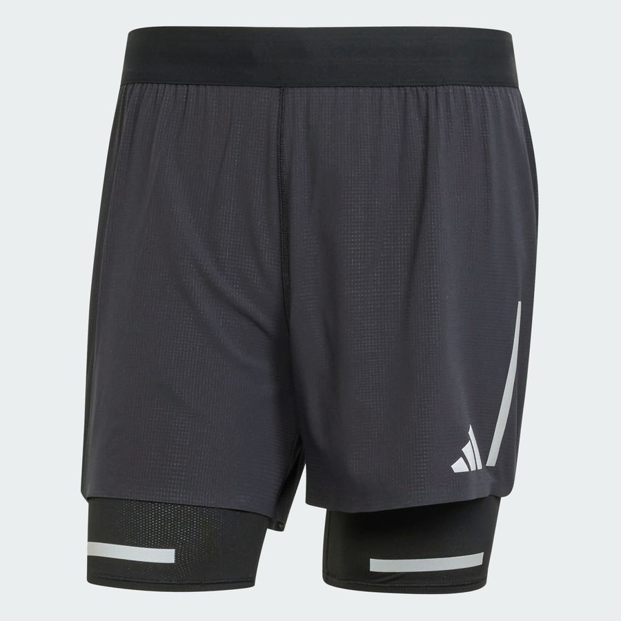 Adidas Short de running réfléchissant 2 en 1 Ultimate