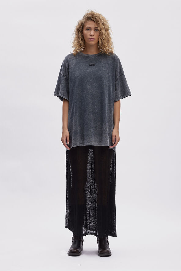 Gestuz JioGZ oversize tee Dark grey washed