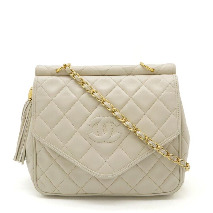 Chanel Vintage Chanel Crossbody Bag White