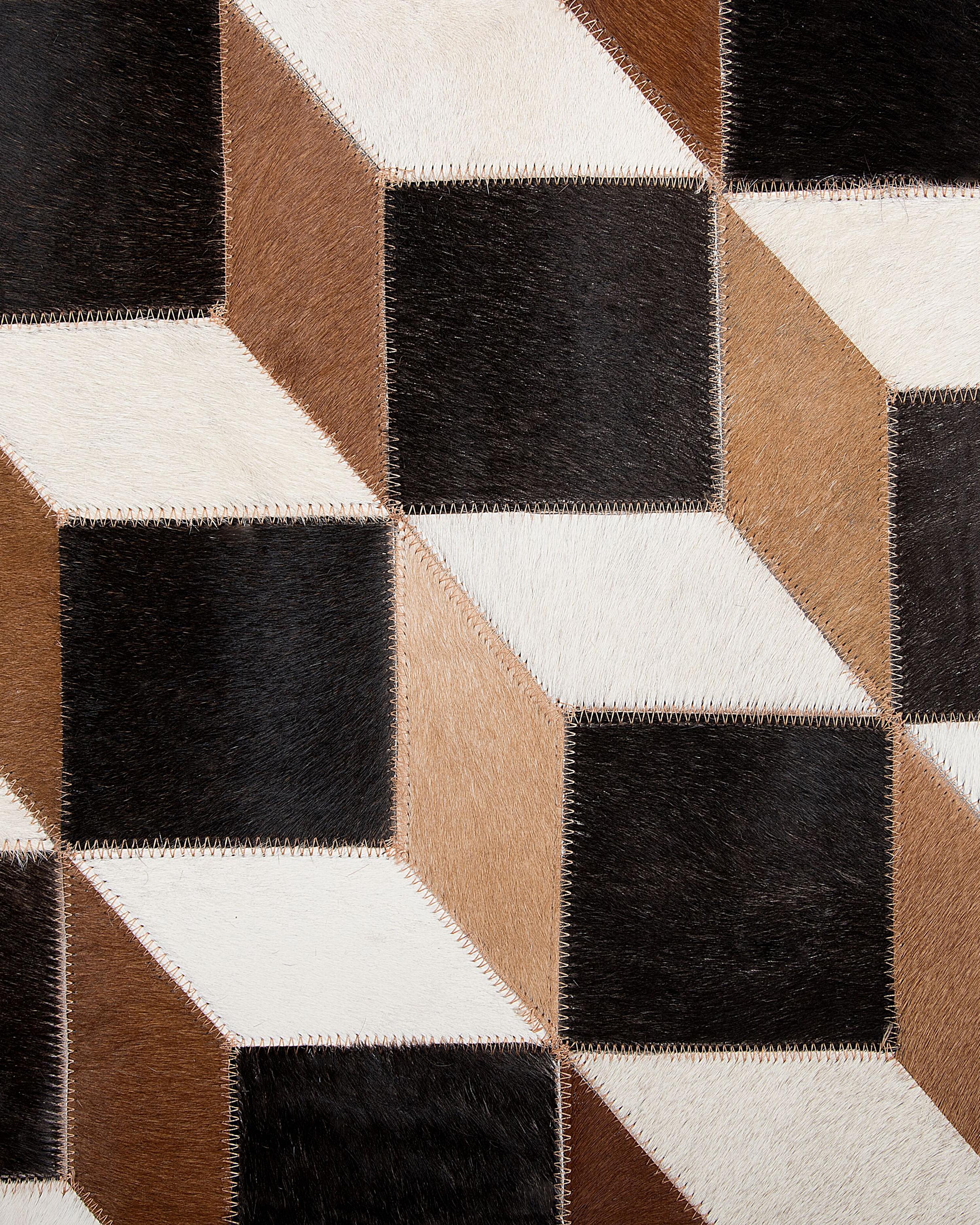 Vloerkleed ALPKOY Bruin 140 x 200 cm Leer