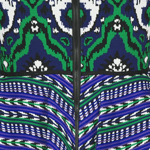 Manoush - JACQUARD OOTOMAN - Bleu / Noir / Vert