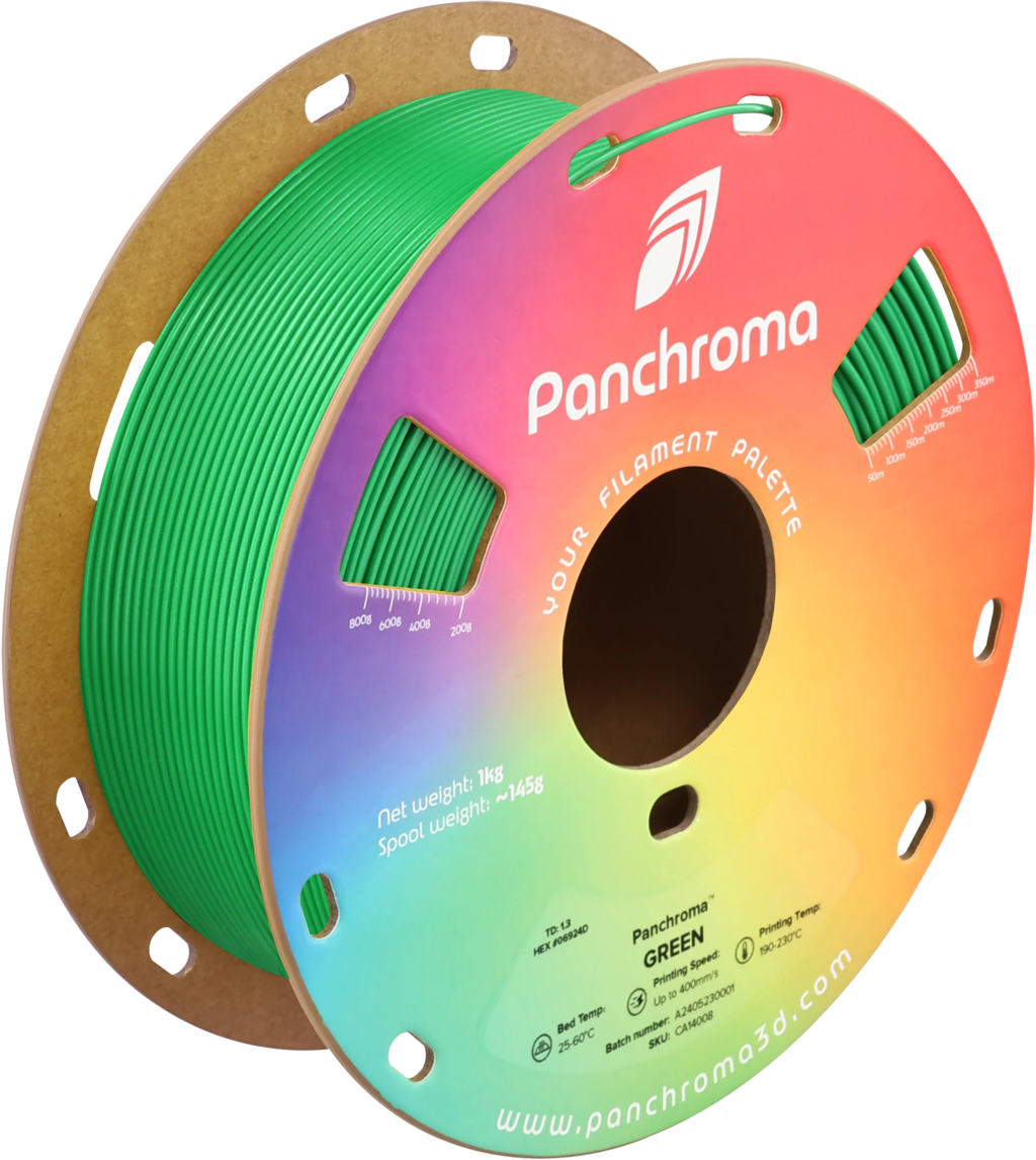 Polymaker  Panchroma CoPE Green, 1,75 mm / 1000 g    Farbenprächtiger Copolyester in Green