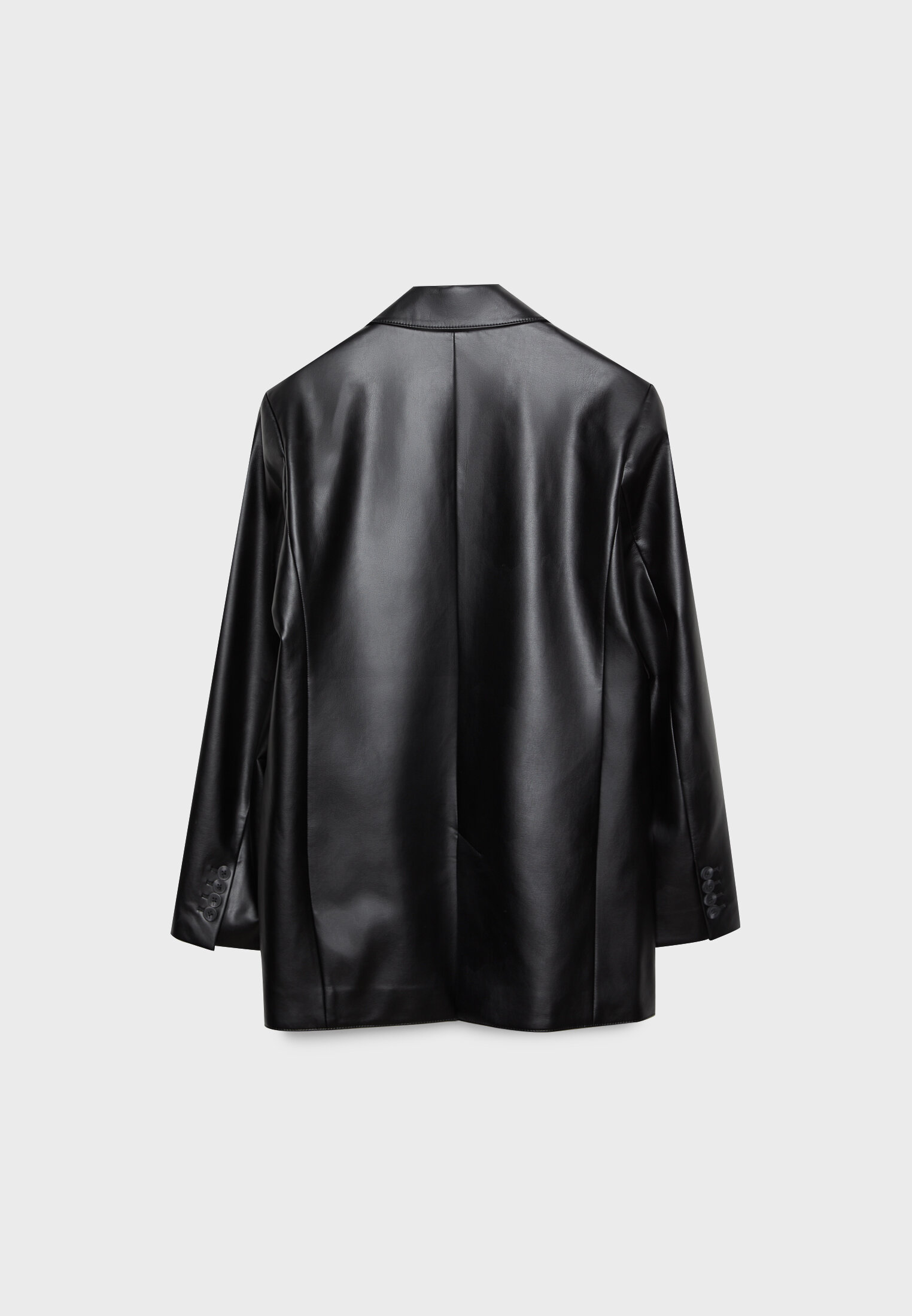 Blazer de couro sintético
