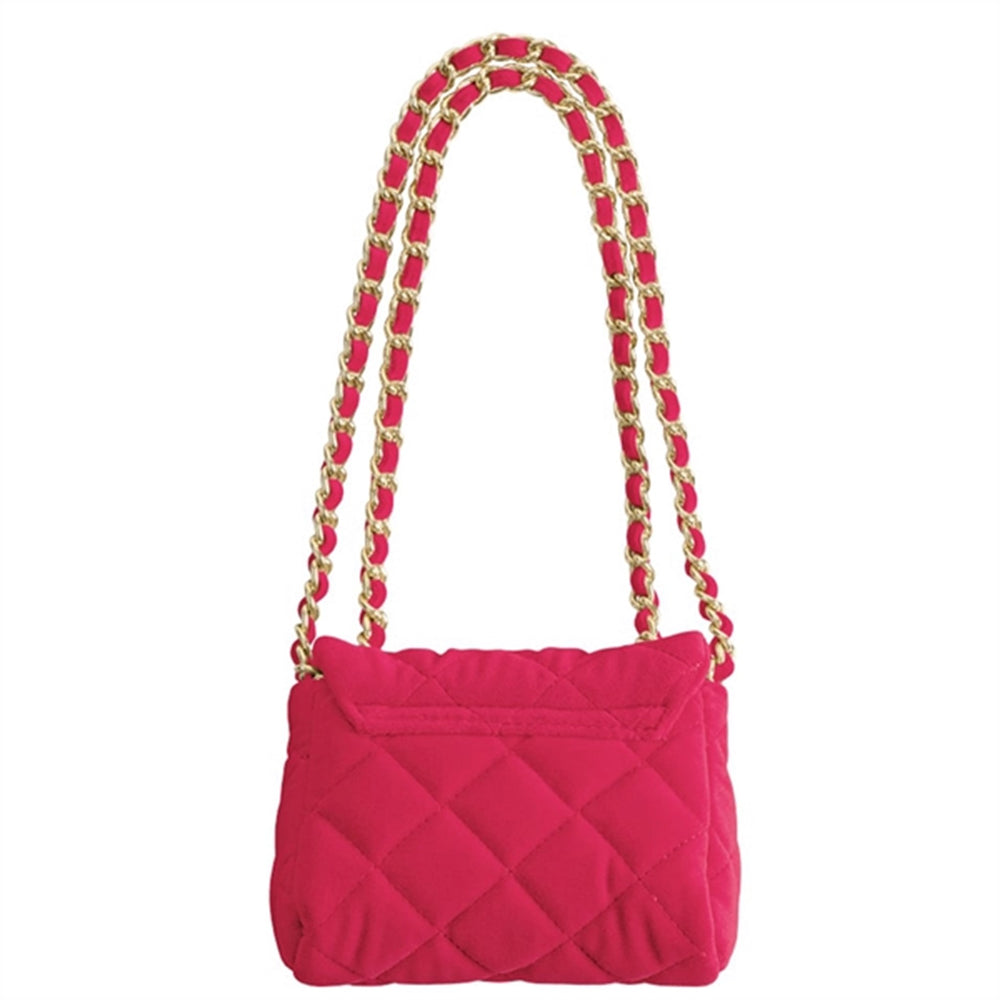 Lille Velour Taske Azalea Pink - Milledeux