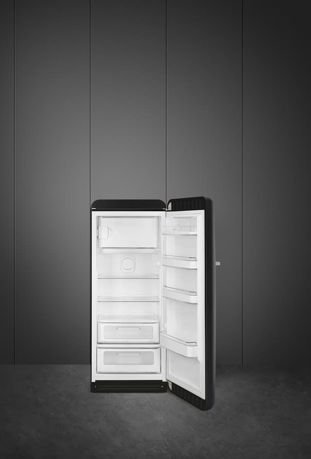 Smeg 50's style køleskab med fryser FAB28RDBB5 (black board)