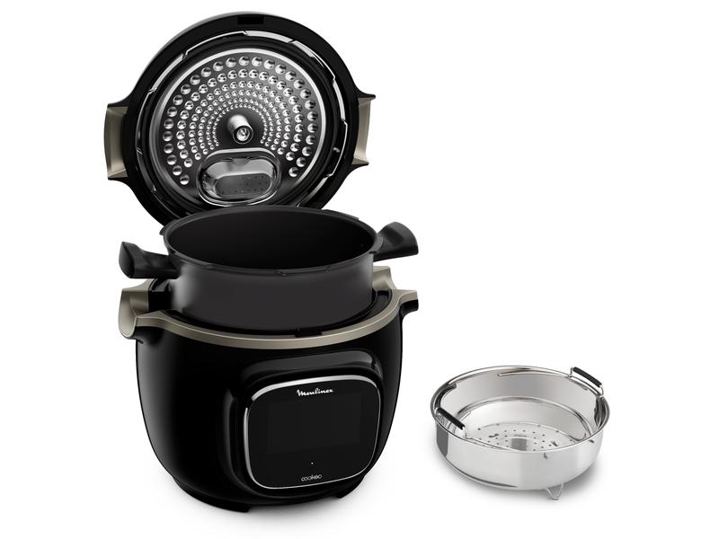 Moulinex Küchenmaschine Cookeo Touch CE9028CH Schwarz Smarter Multikocher mit 13 Kochprogrammen