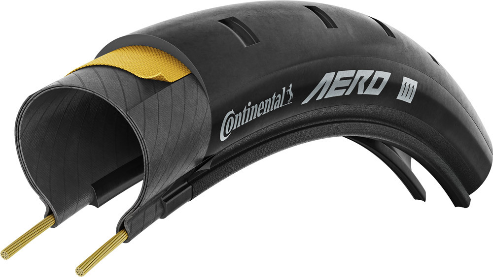 Continental Aero 111 TR Racefiets Band Zwart/Zwart
