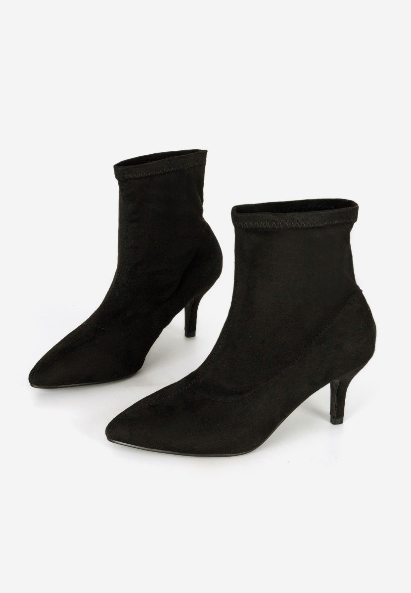 Bottines à talon fin noires Antiana