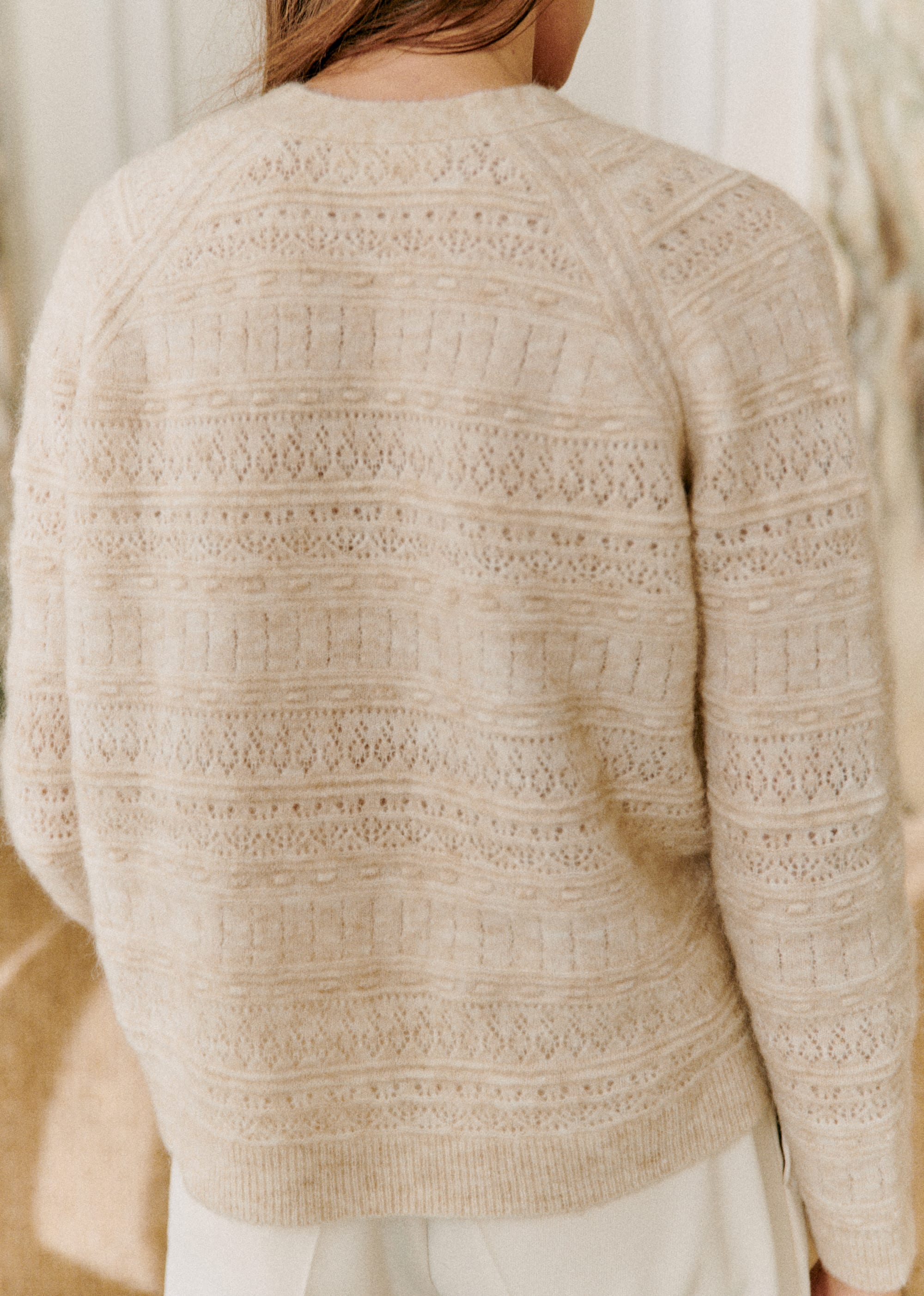Gilet Eya - Beige Chiné - E-SHOP/MAILLE 5905409