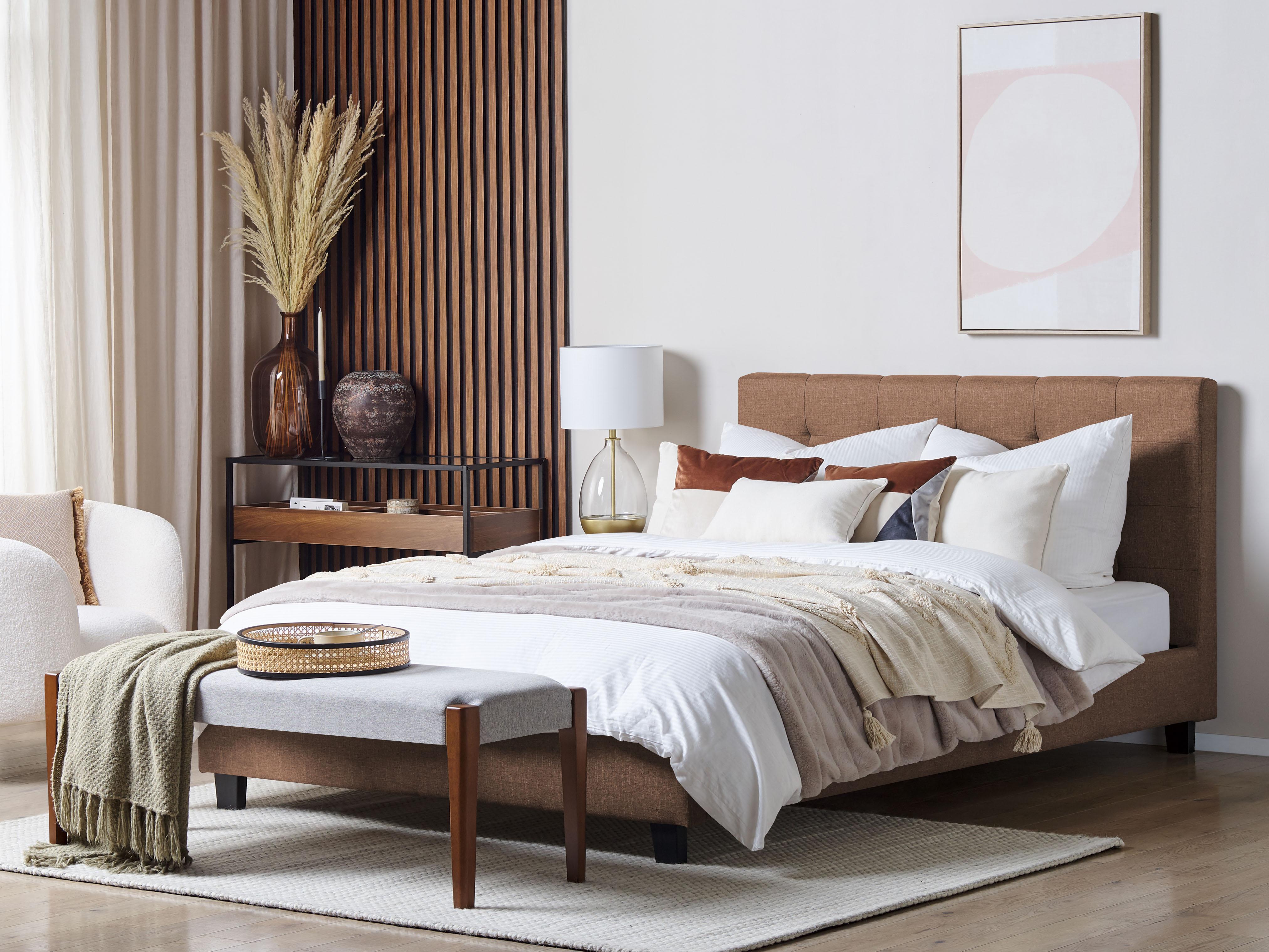 Waterbed Stof LA ROCHELLE 180 x 200 cm Bruin