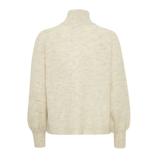 Fransa Elvira Cardigan, Limestone Melange, XS