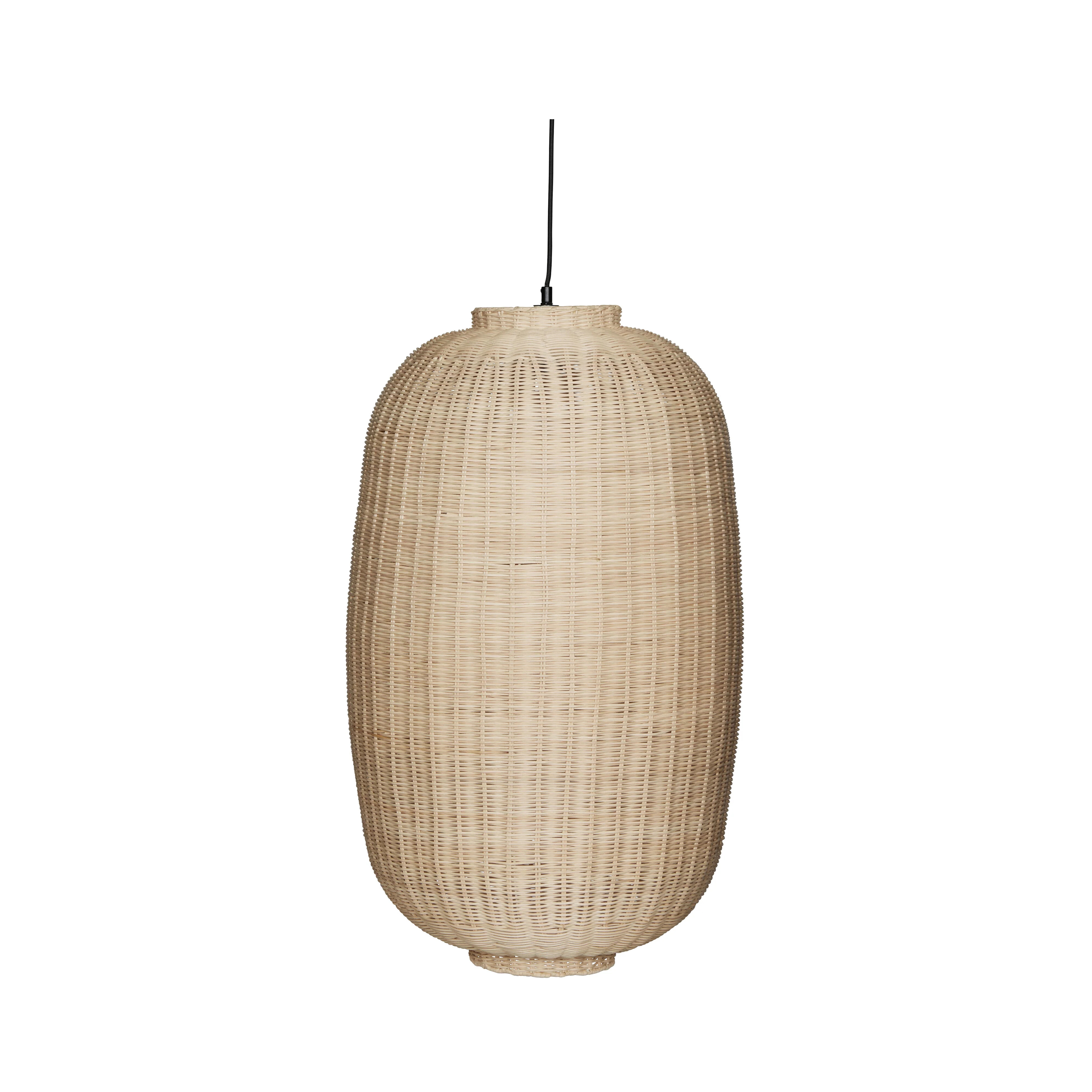 Hübsch  Chand loftslampe - sort/natur
