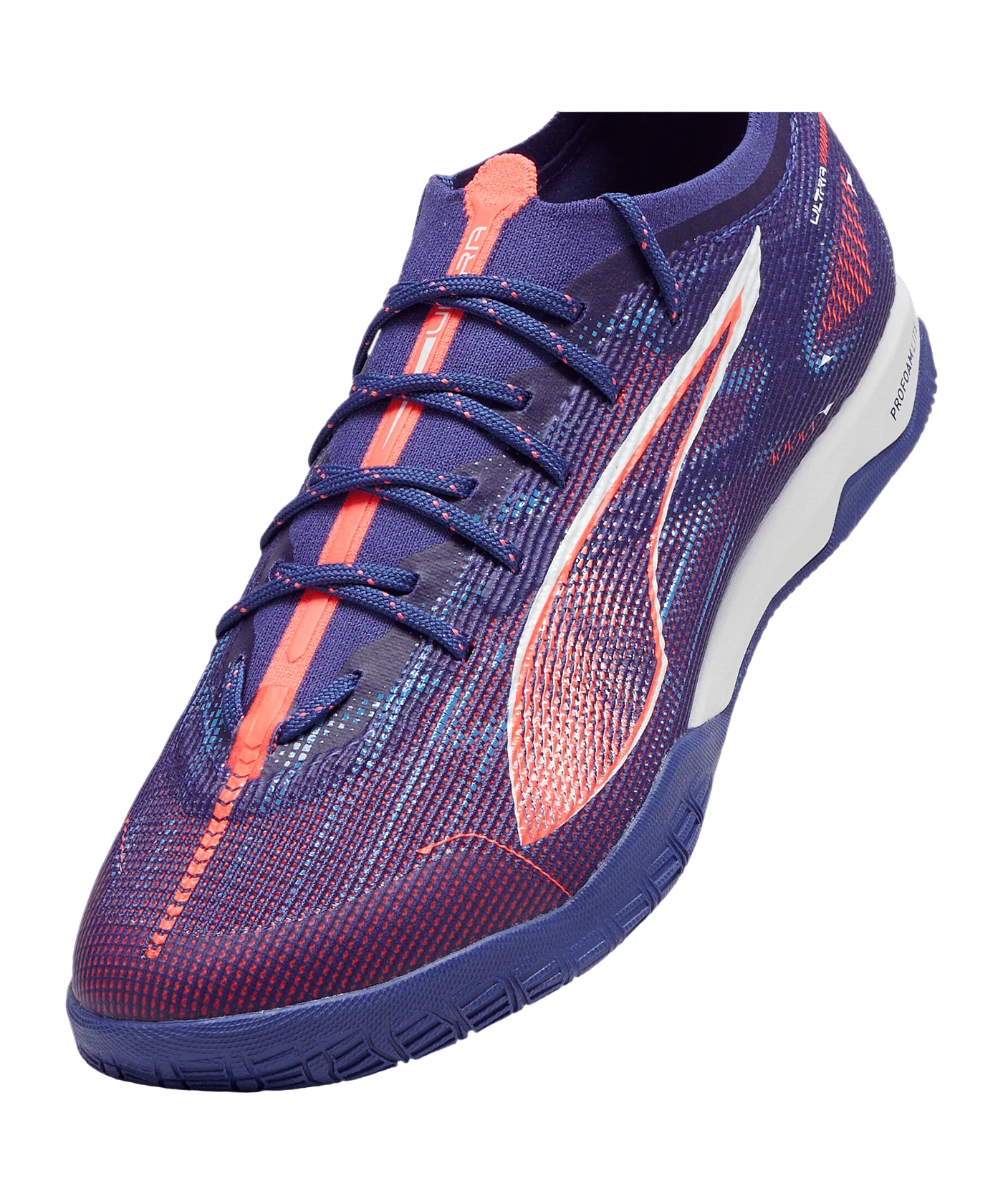 PUMA ULTRA 5 Pro Court IN Formula Lila Weiss F01