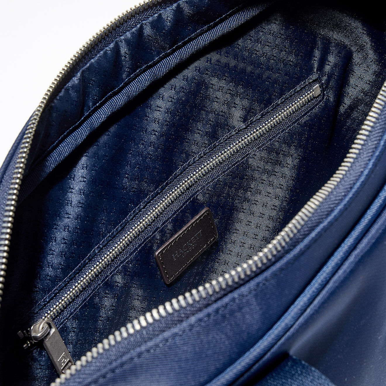 Hackett London Cartable Tartan bleu - 37x27x6 cm