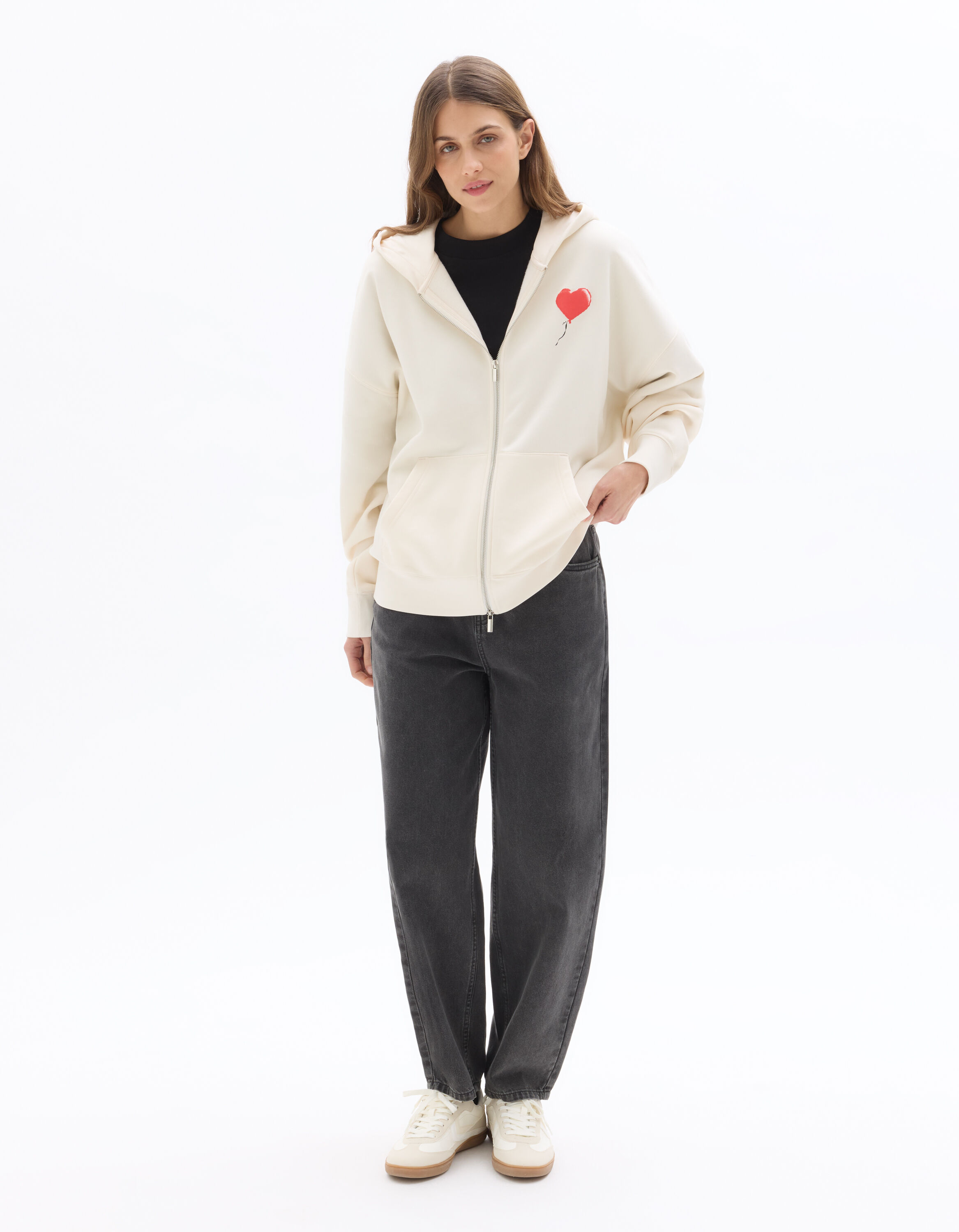 Banksy - Sweat femme blanc