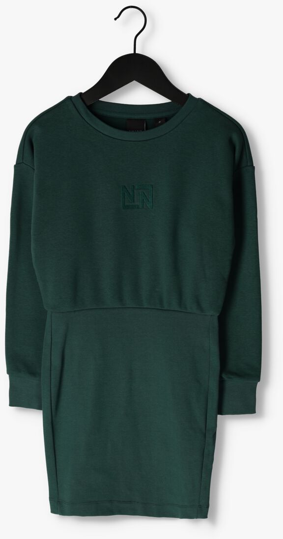 NIK & NIK groene nik & nik mini jurk fancy ls sweatdress