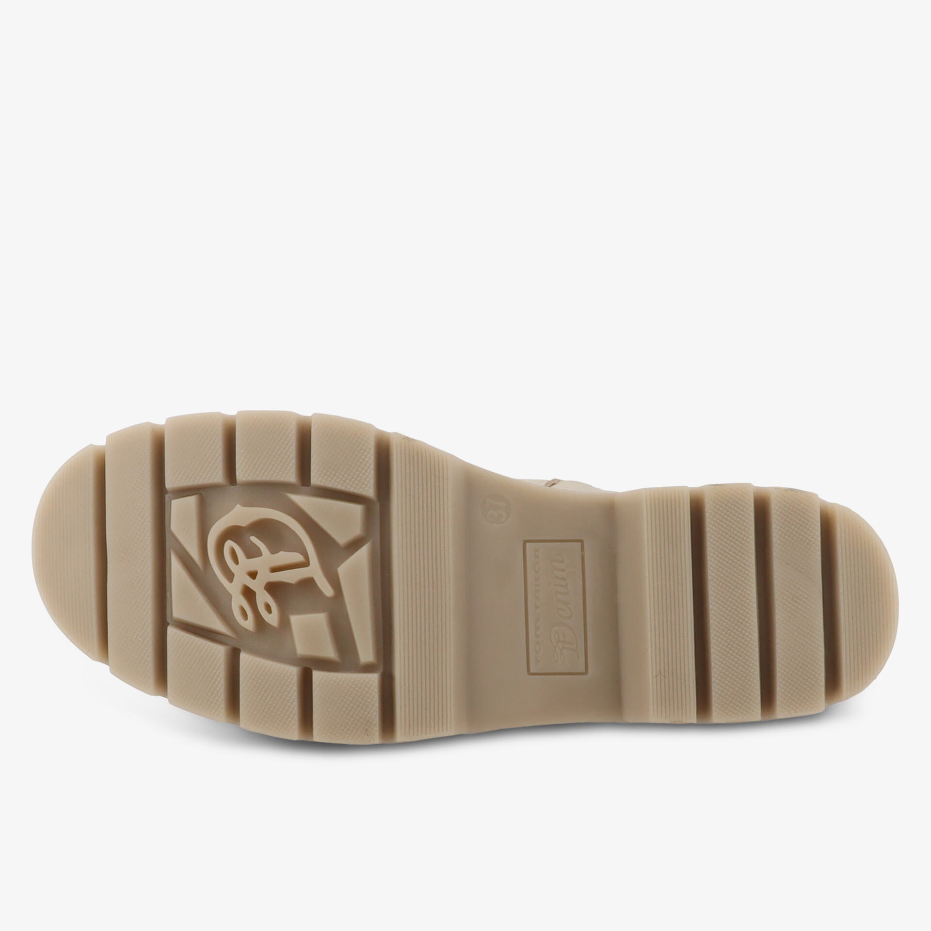 TOM TAILOR Damen Schnürstiefeletten beige