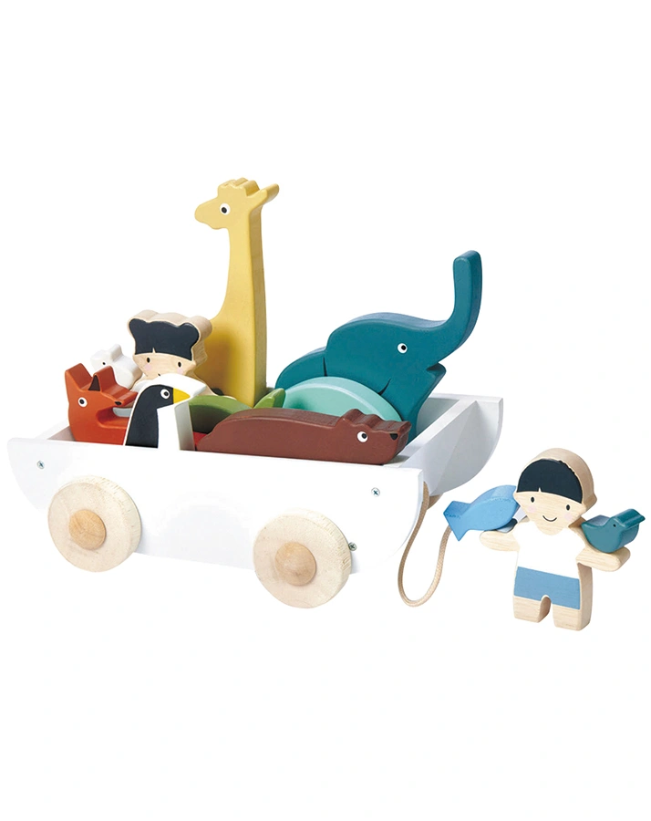 Spielfiguren BOOT MIT TIEREN 12-teilig