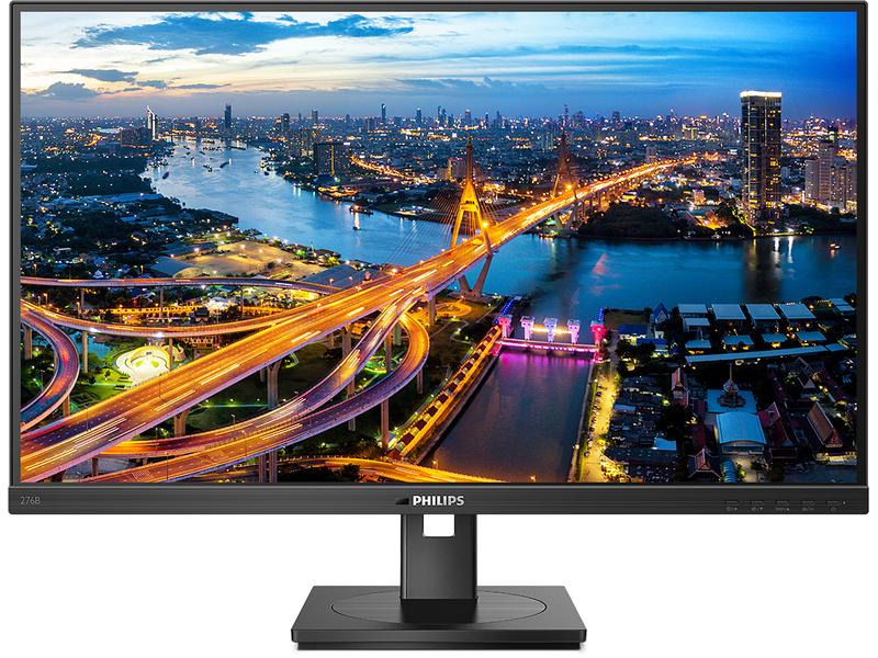 Philips Monitor 276B1/00 27-Zoll-Monitor mit QHD-Auflösung und USB-C-Anschluss sowie vielen ergonomischen Einstellungen und energiesparenden Technologien