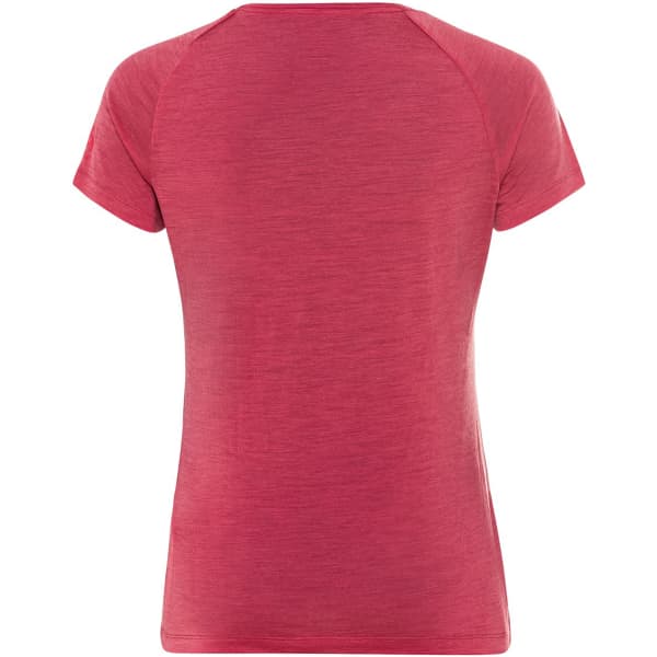 T-shirt randonnée ODLO CONCORD MOUNTAIN PRINT S/S CREW NECK W HOLLY BERRY MELANGE