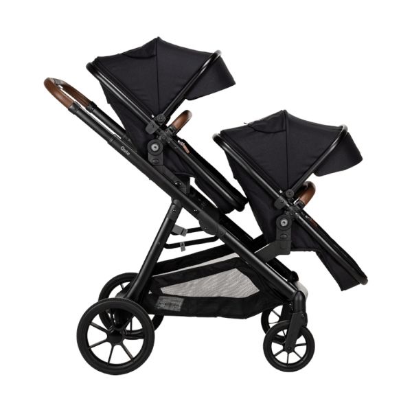 Qute Q-Twin Duowagen - Jeans Clay