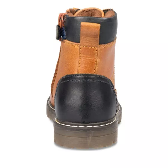 Bottines COGNAC CHARLIE & FRIENDS CUIR