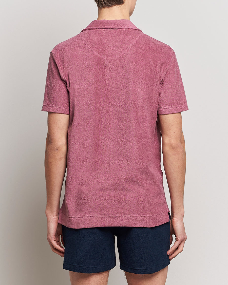 OAS Short Sleeve Terry Polo Dusty Plum