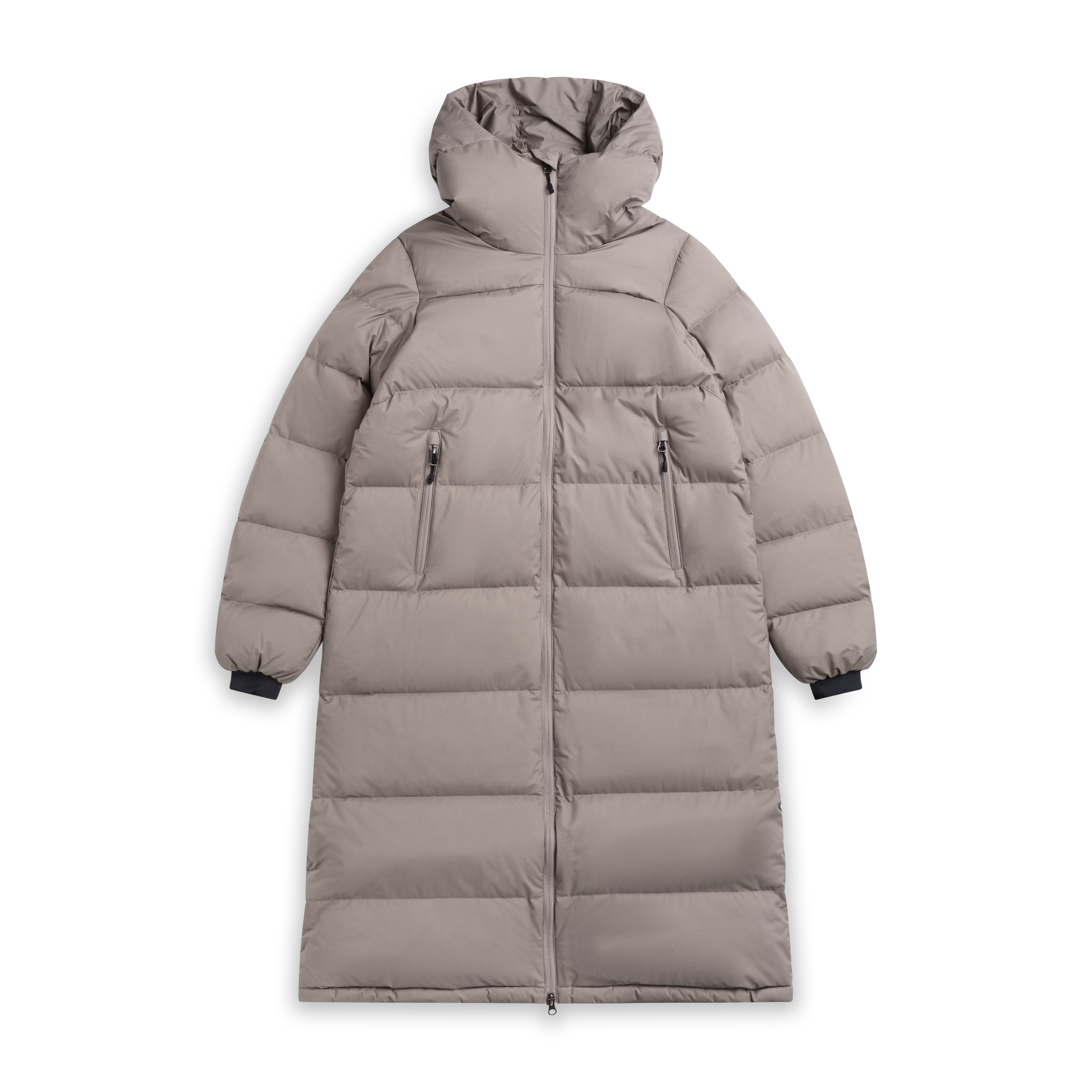 Urban Down Long Coat Women Rock Taupe