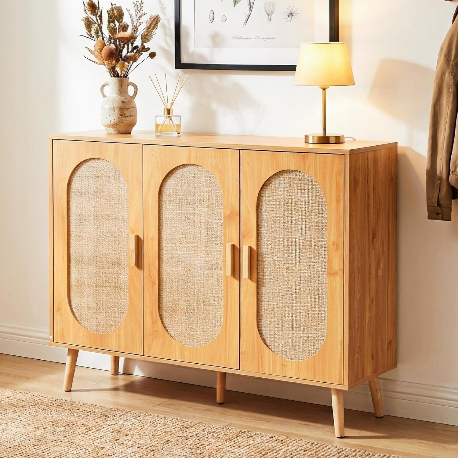 HOKEEPER Schuhschrank aus Holz, Schmaler Doppeltür (87x40x100cm),Shoe Cabinet, Schuhkipper für bis zu 24 Paar Schuhe, Schuhkommode mit Metallbeinen, Weiß & Braun, Flurschrank Schmal