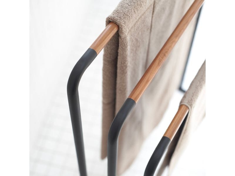 Yamazaki Handtuchhalter Plain Schwarz Handtuchständer
