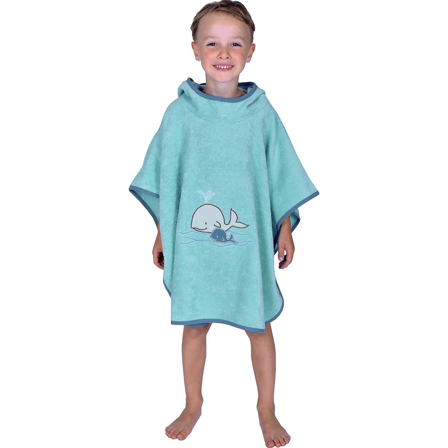 Wörner Walk-Frottier Bio Kinder-Poncho 