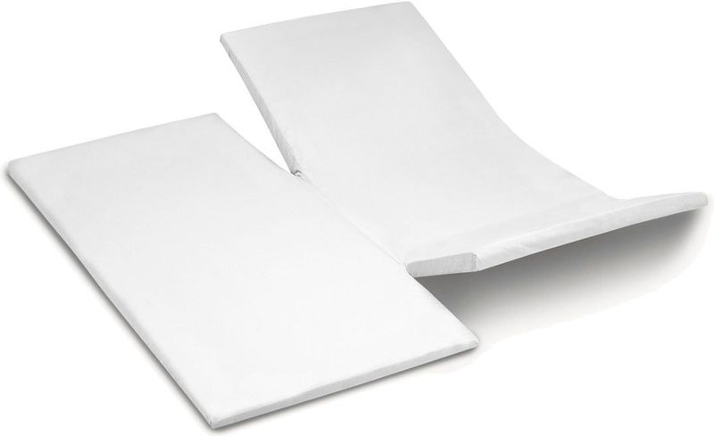 Cinderella - Topper Hoeslaken met dubbele split - Jersey - 180x200/210 cm - Wit