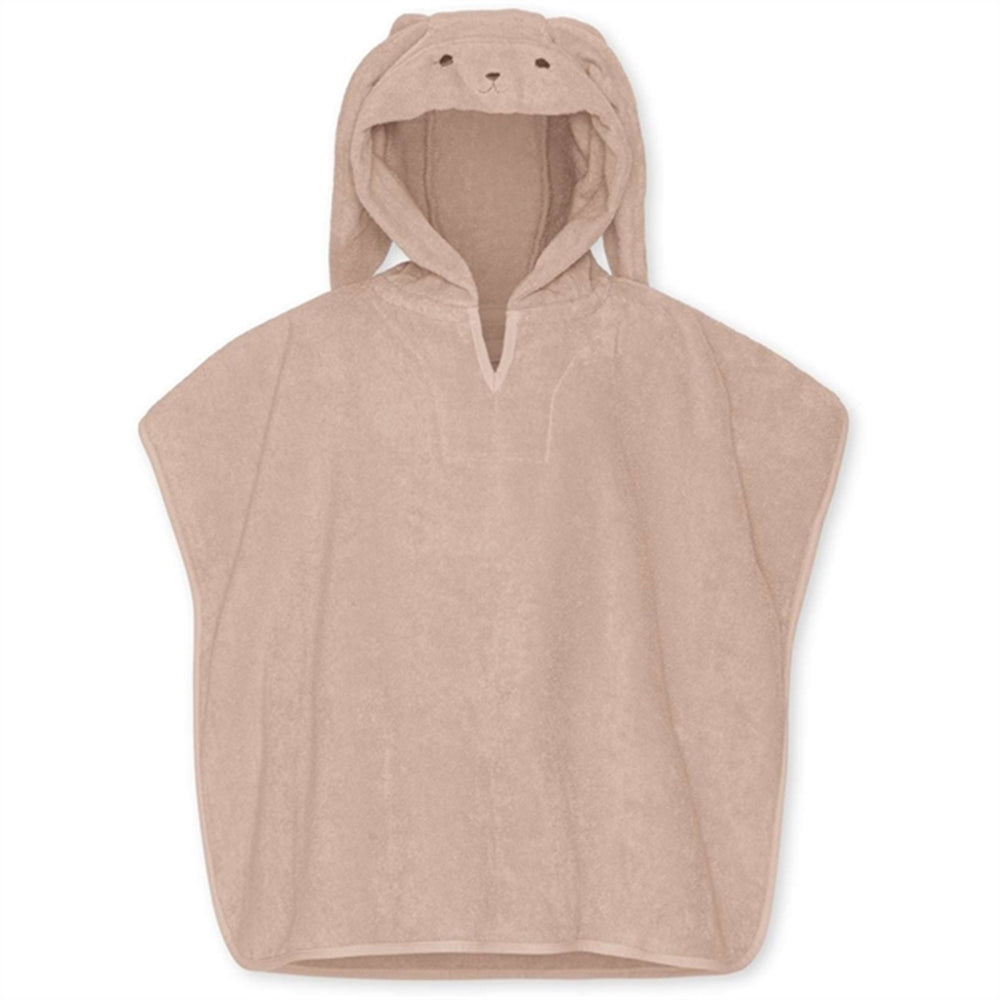 Terry Poncho Animal Rose Bunny