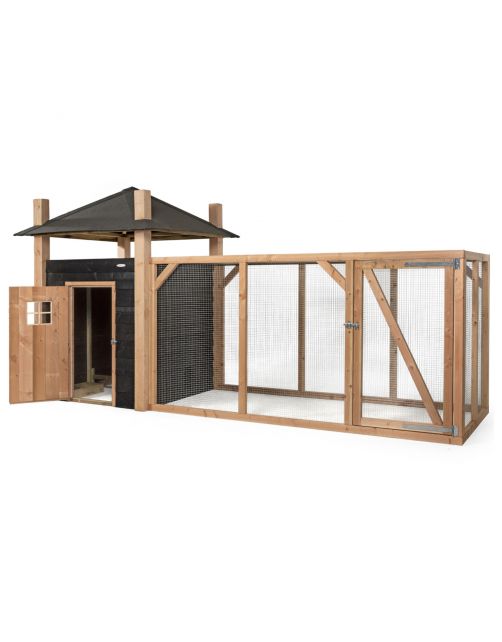 Voldux Hooiberg Niek Xl - Kippenhok - 462x175x225 cm Zwart