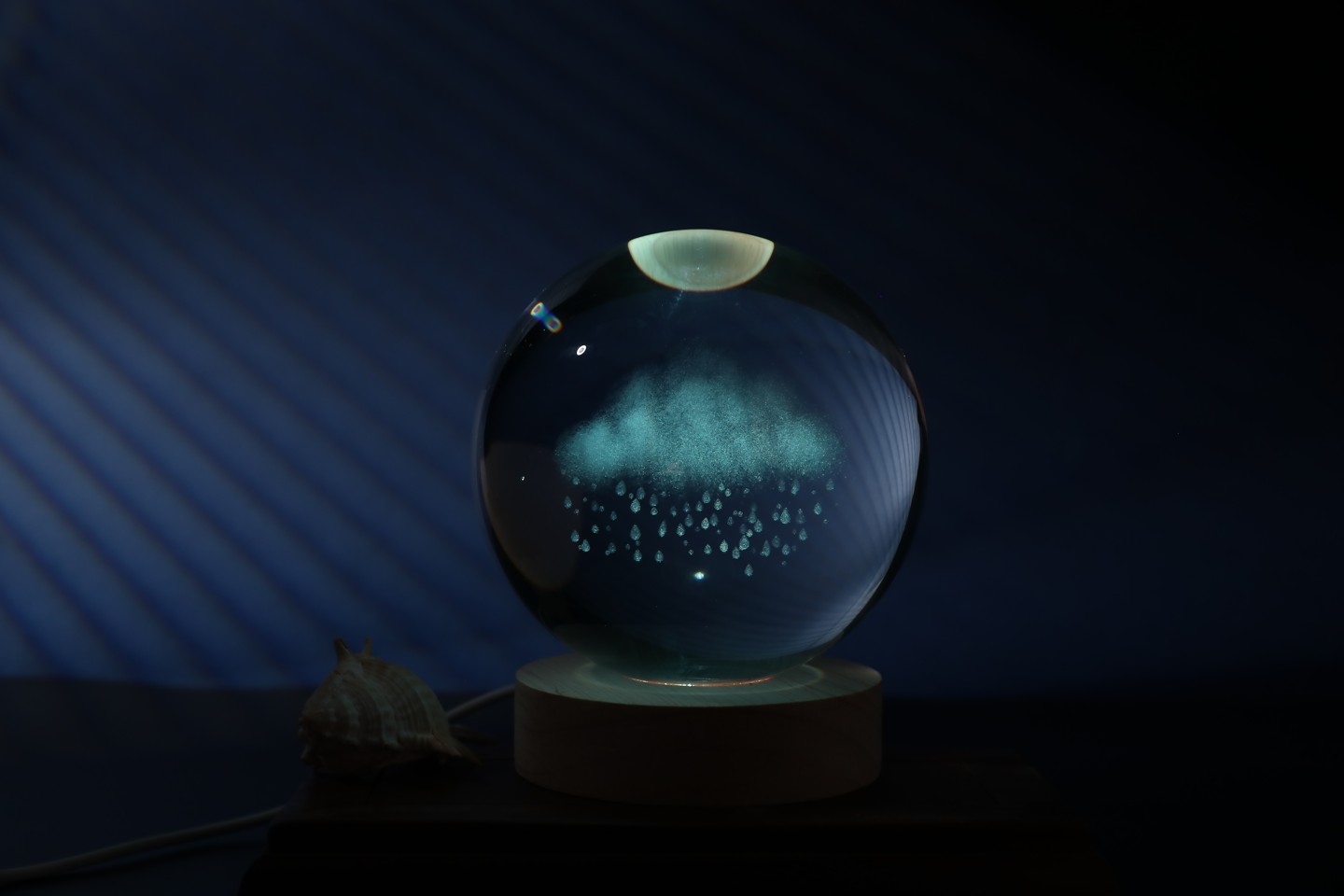 iTotal - Krystalkugle-lampe - Rainy Cloud - Large