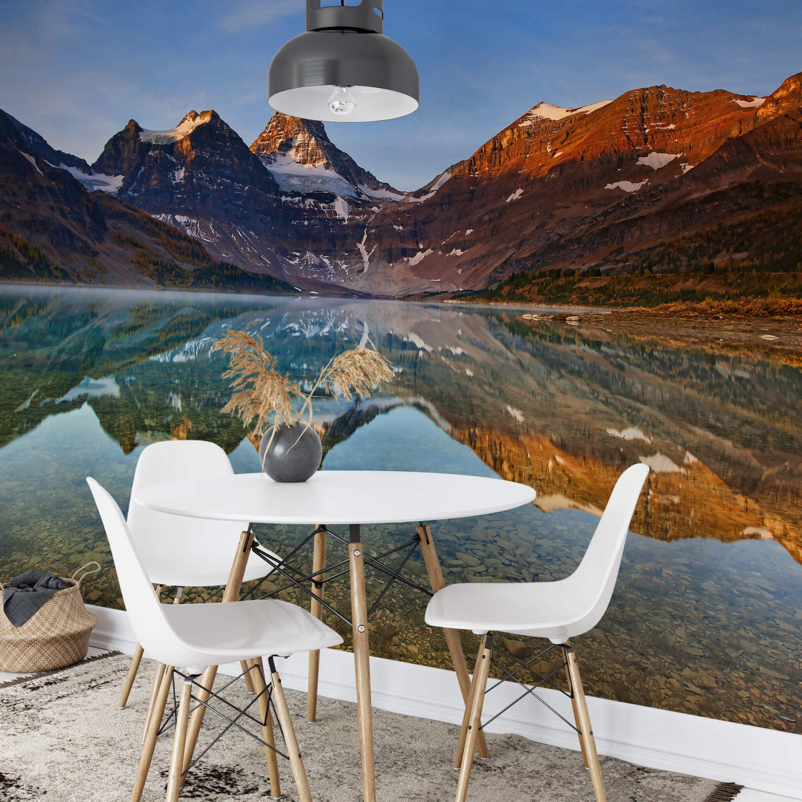 Fototapete DESIGNWALLS 2.0 - braun-blau - Berge - 2,6 Meter