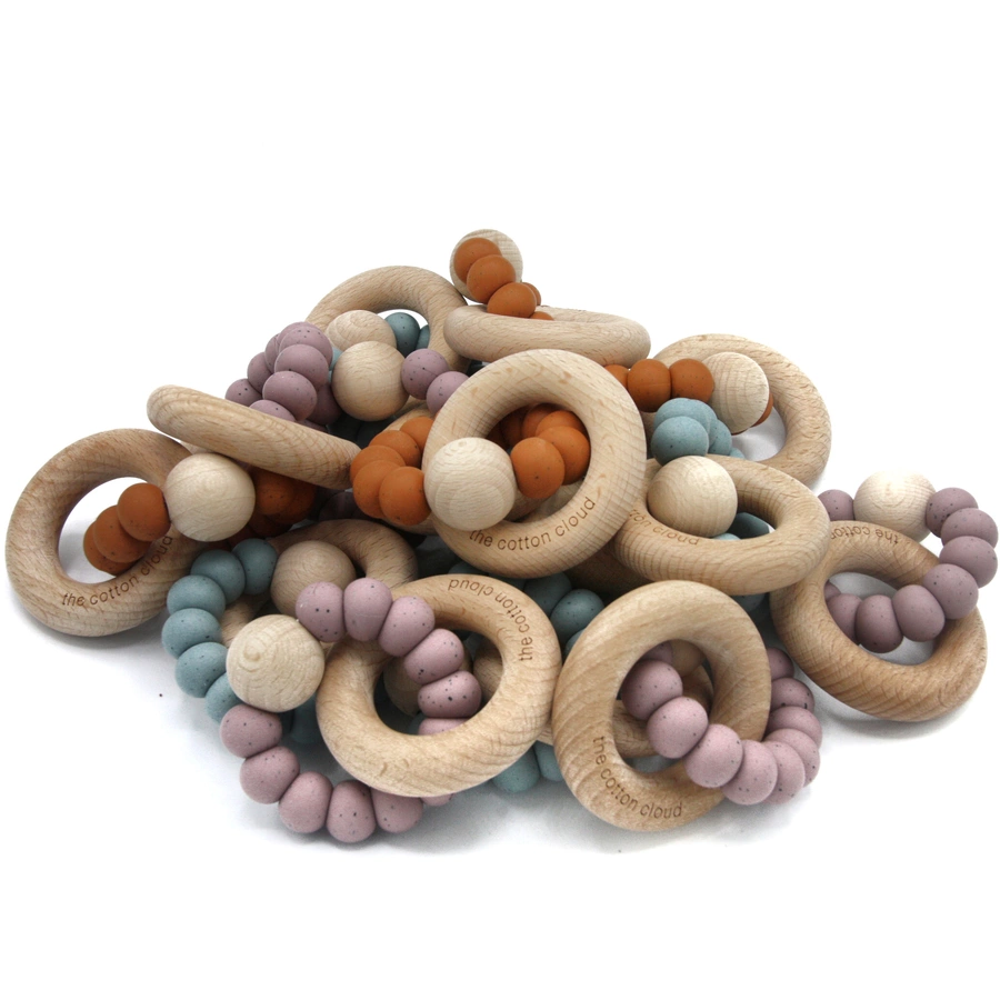 the cotton cloud Beissring Round aus Silikon Blush