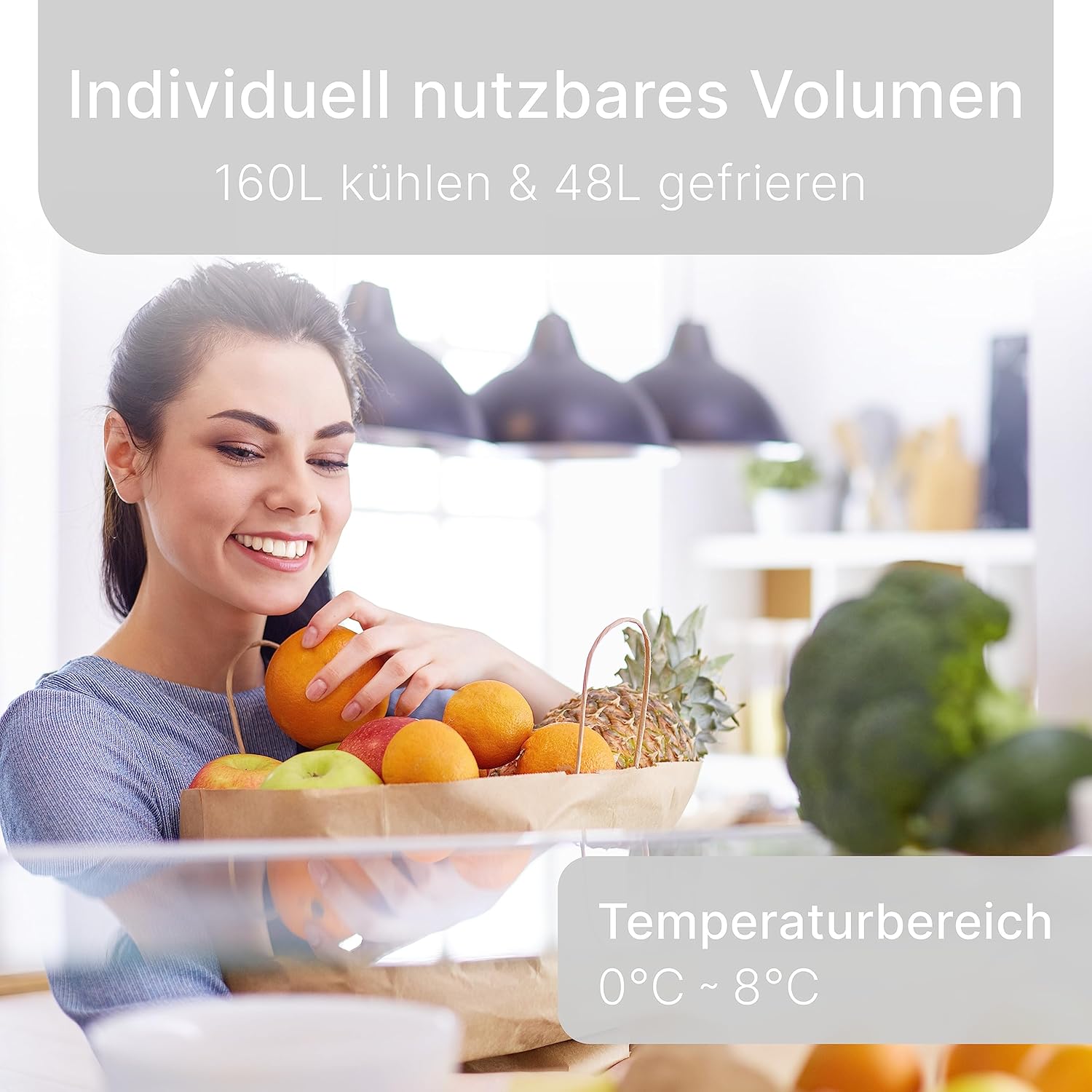 Bomann Retro Kühlschrank mit Gefrierfach | Vintage Kühlgefrierkombi Inhalt 208 L | Kühlen: 160 L, Gefrieren: 48 L | Retro-Fridge klein und leise | (H) 147 x (B) 54.5 x (T) 58.5 cm | DTR 353.1 rot