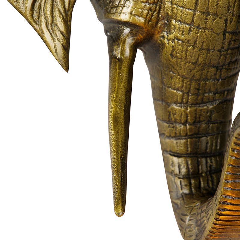 Vintage wandlamp goud - Animal Elefant