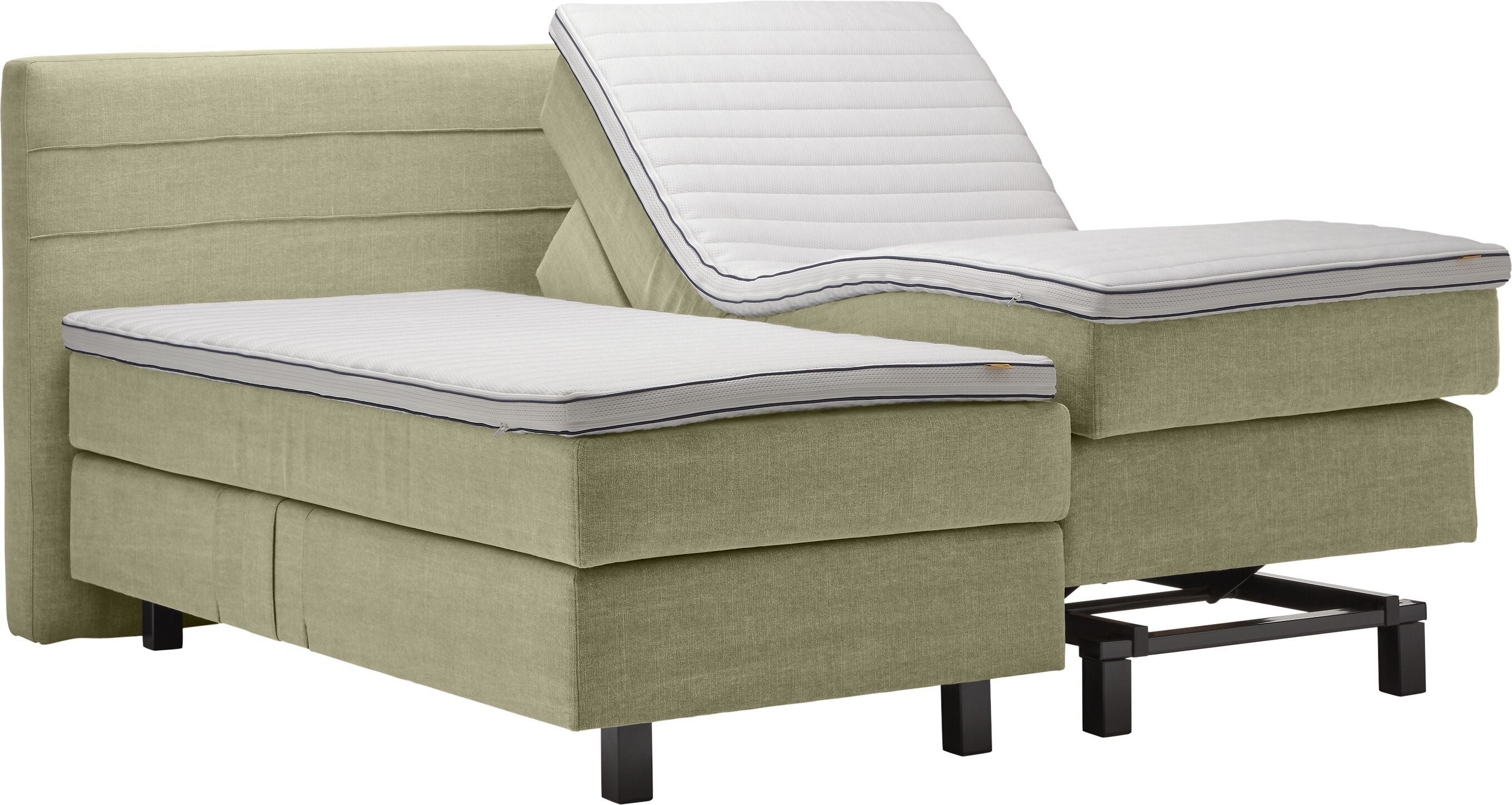 bico GOODNIGHT Boxspringbett - Hellgruen / B: 160.0 cm x T: 200.0 cm