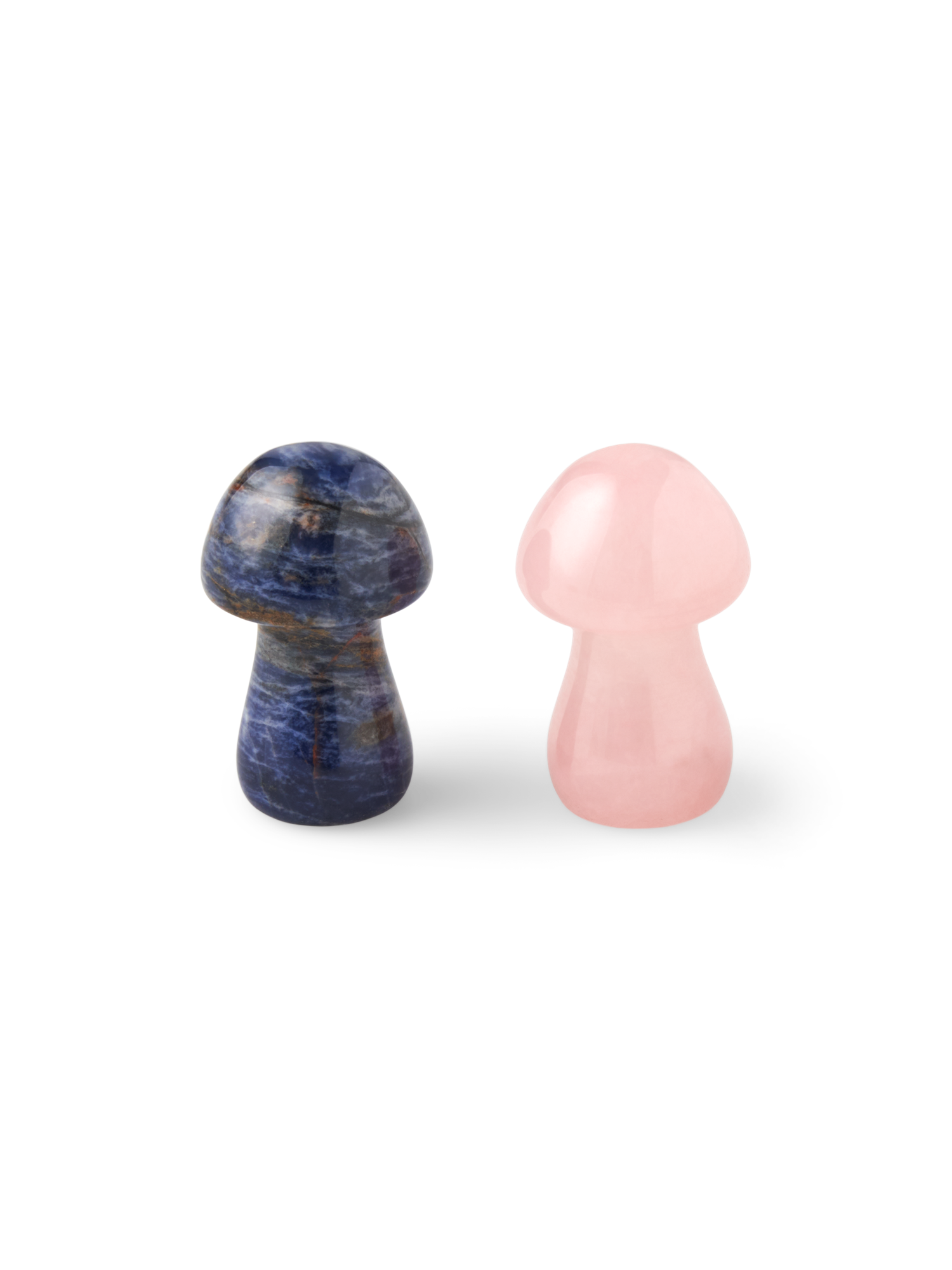 Svamp af natursten | Rosenkvarts og blå Jade.  | Dusty Rose