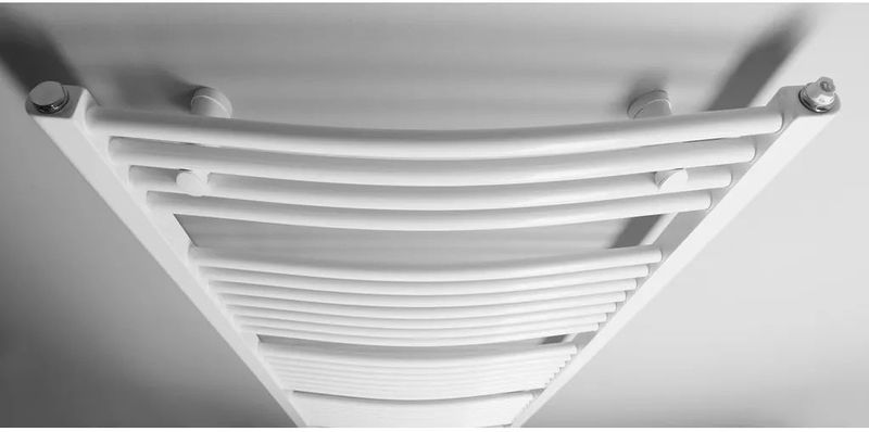 Aqualine - Orbit - Gebogen Design Radiator - Wit - 45x170cm - 757 Watt