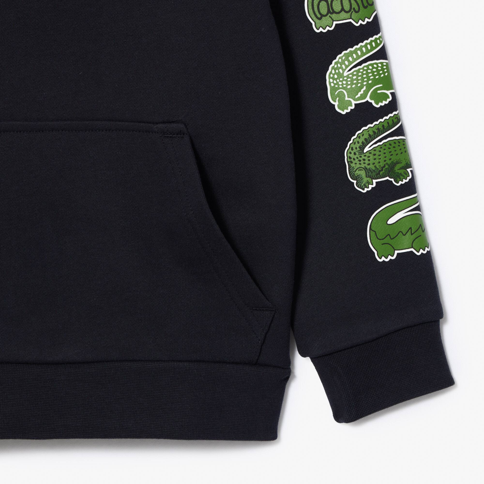 Kontrast-Krokodil-Hoodie Pullover & Sweatshirts - Blau - Lacoste - Kinder