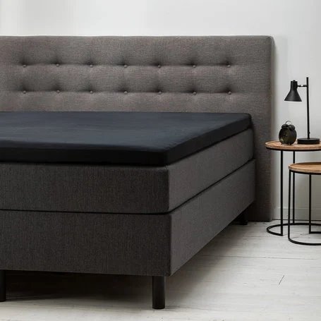 Hoeslaken Comfort Stretch - Topper - Zwart